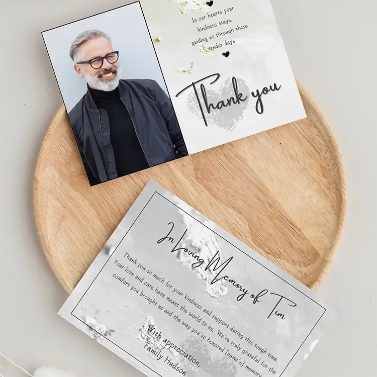 funeral thank you cards