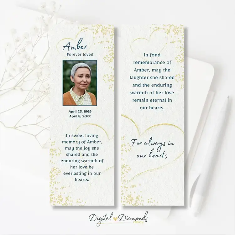 memorial bookmark Off white